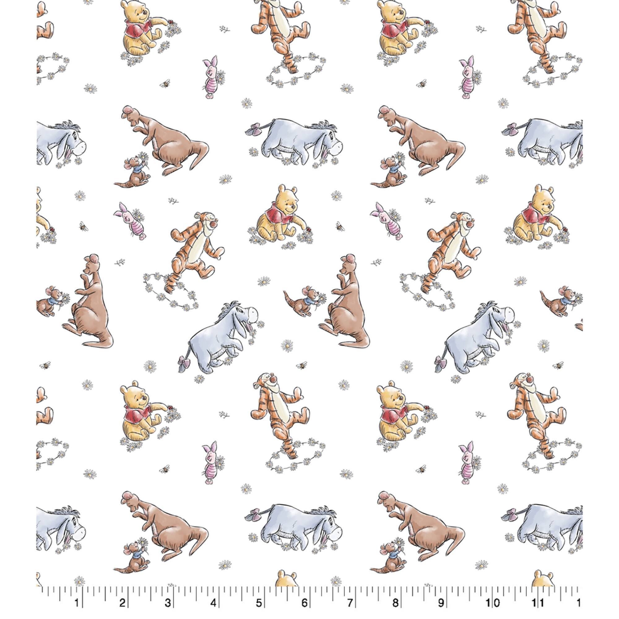 Disney® Winnie the Pooh & Friends Sketch Cotton Fabric